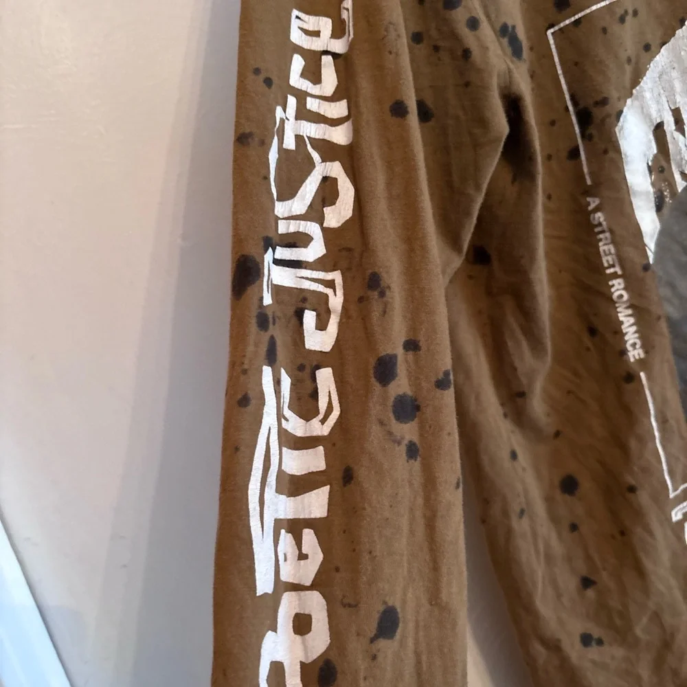 Poetic Justice Graphic Long Sleeve Tee - Brown - Picture 2 of 3